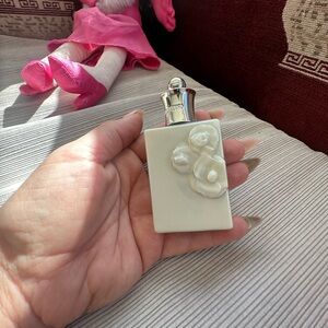 Valentino White Perfume lotion  with Silver Cap half full bottle 🎁🎁🎁